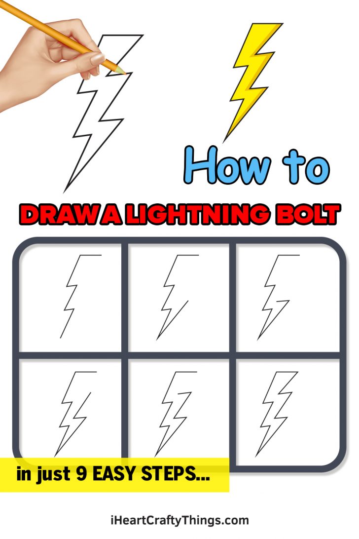 Lightning Bolt Drawing - How To Draw A Lightning Bolt Step By Step