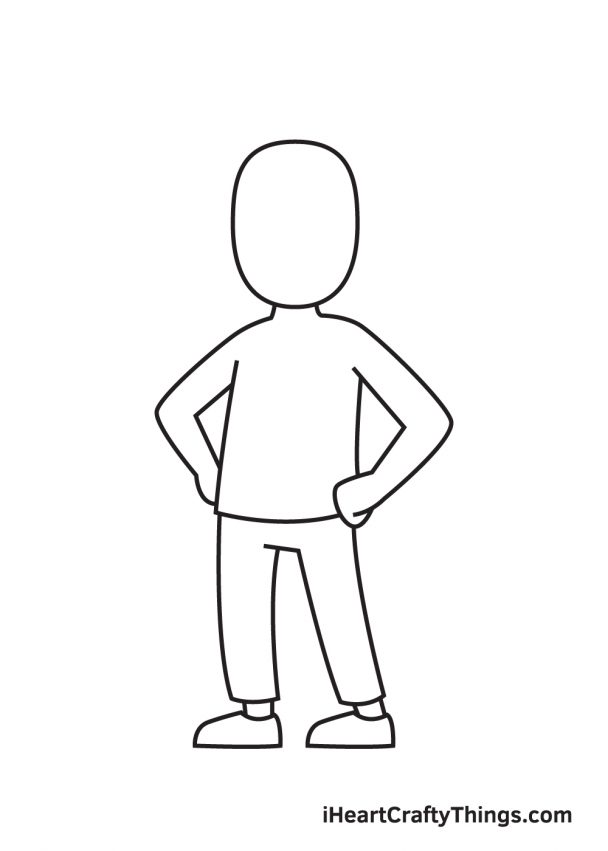 Man Drawing How To Draw A Man Step By Step