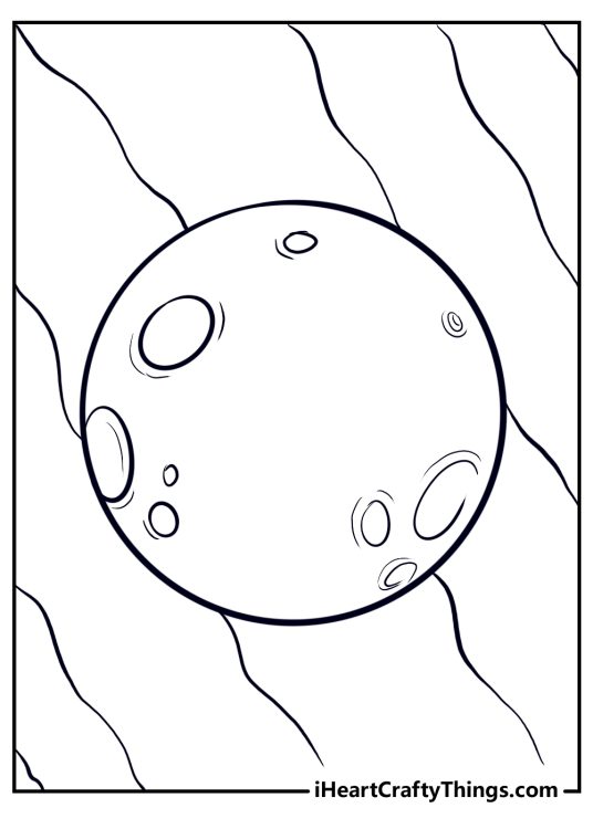 15 Moon Coloring Pages (100% Free Printables)