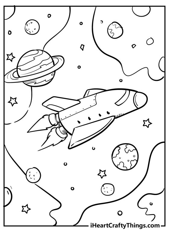 Outer Space Coloring Pages (100% Free Printables)