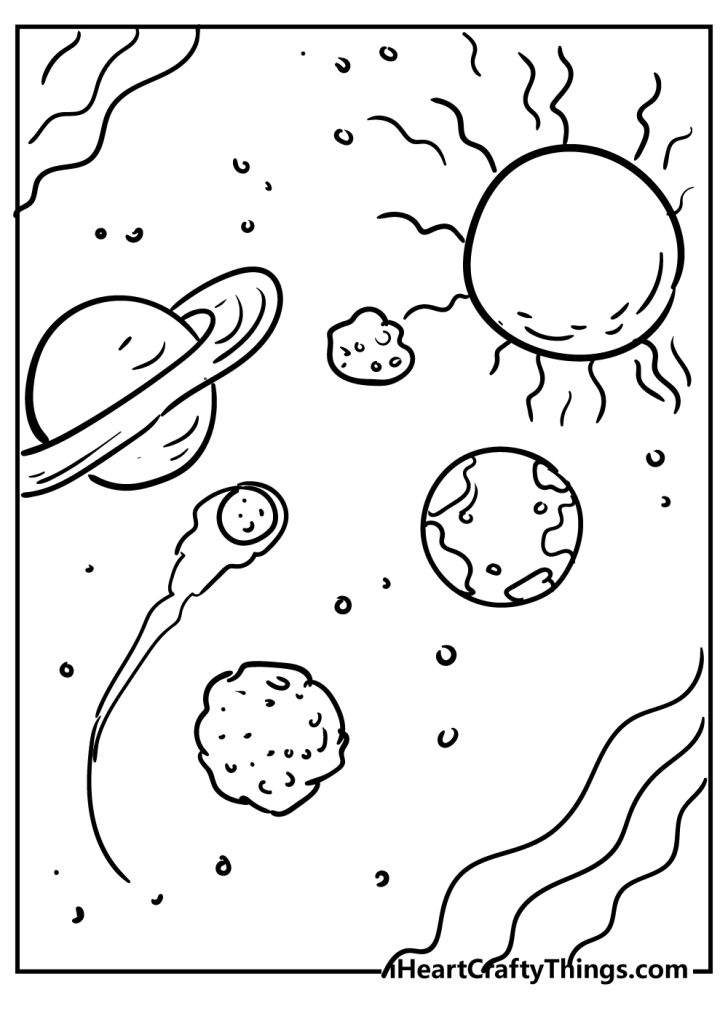 32 Outer Space Coloring Pages (100% Free Printables)