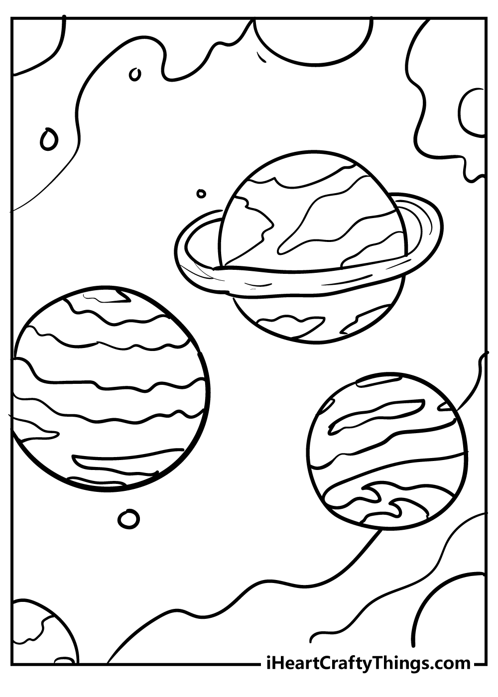 Imaginary Space Coloring Book: Outer Space Coloring Book for Kids