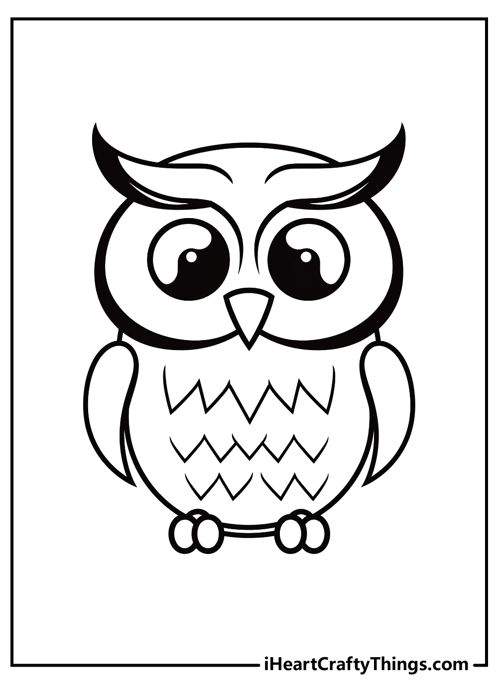 owl coloring printable for kids