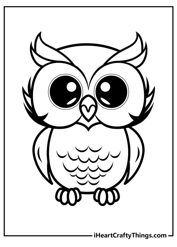 30 Owl Coloring Pages (100% Free Printable PDF)