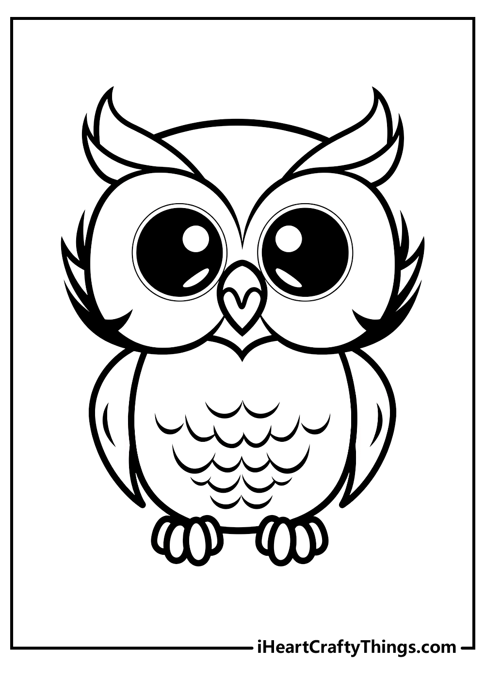 owl coloring pages free download