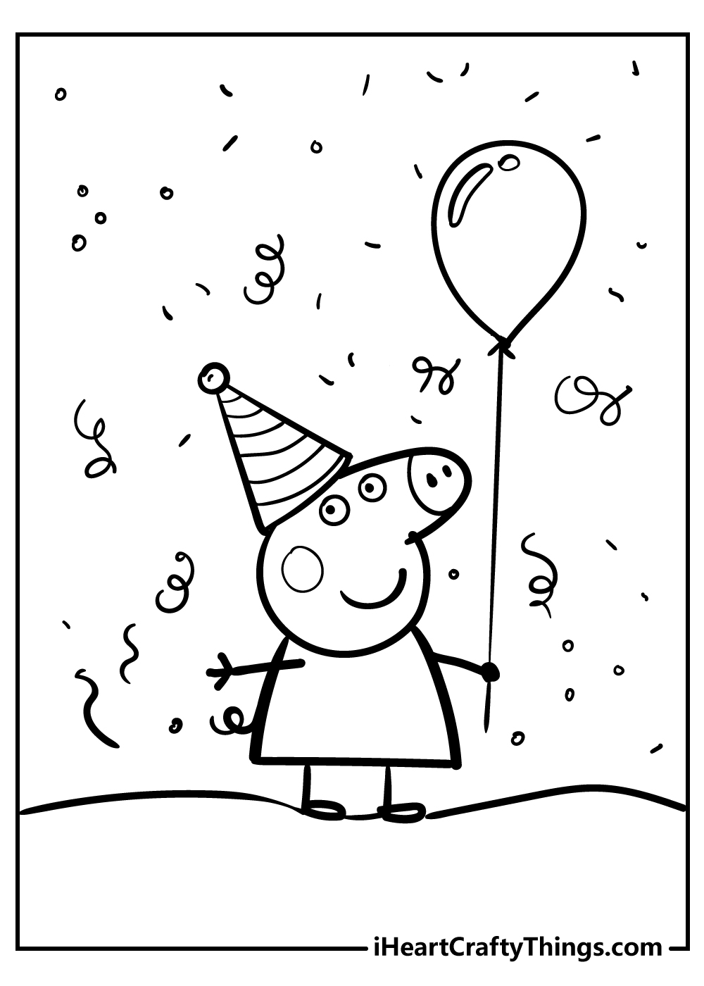 Peppa Pig coloring pages free pdf download