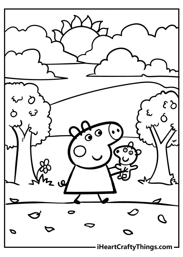 peppa pig coloring pages free printable