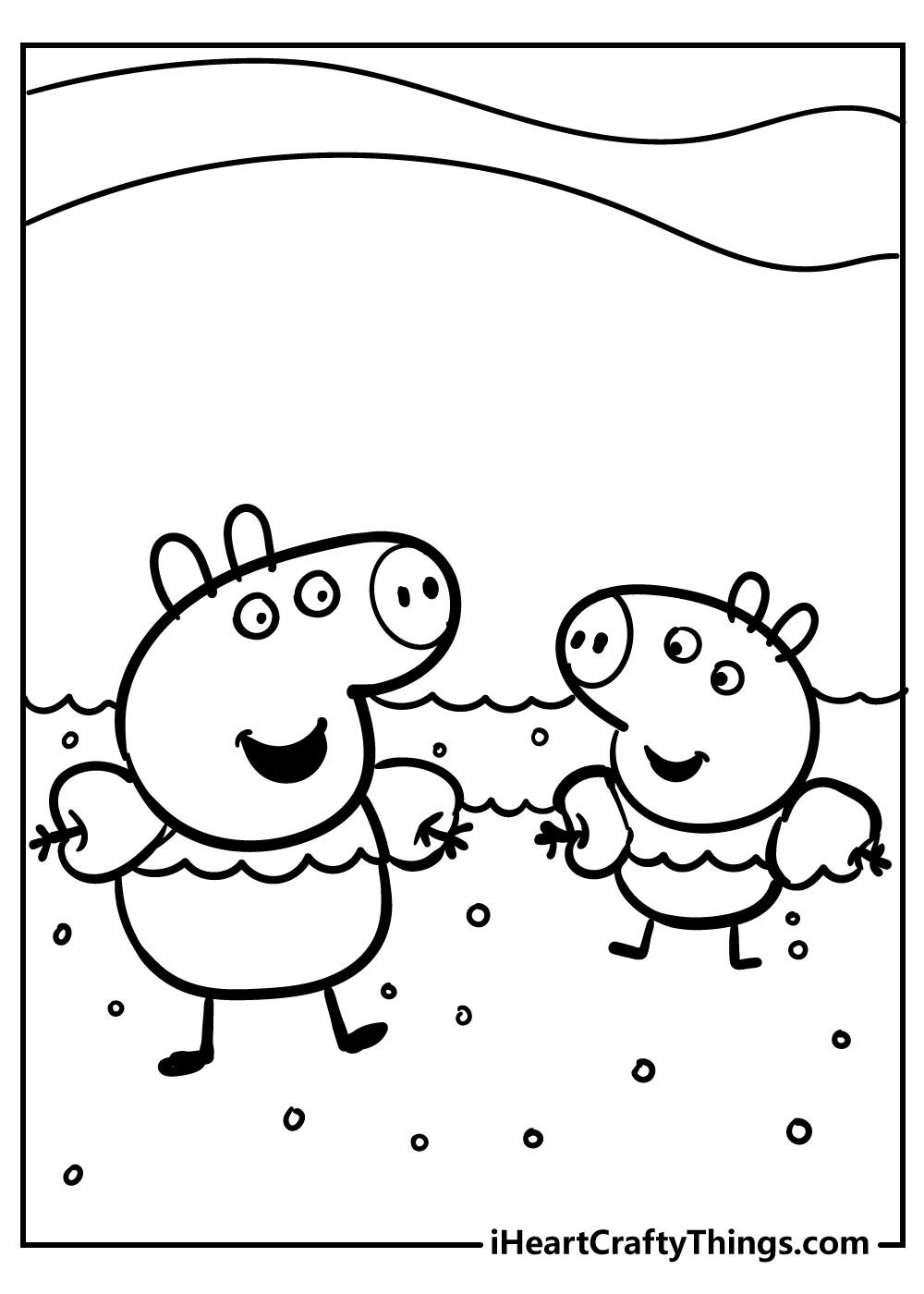 Peppa Pig coloring pages free pdf download