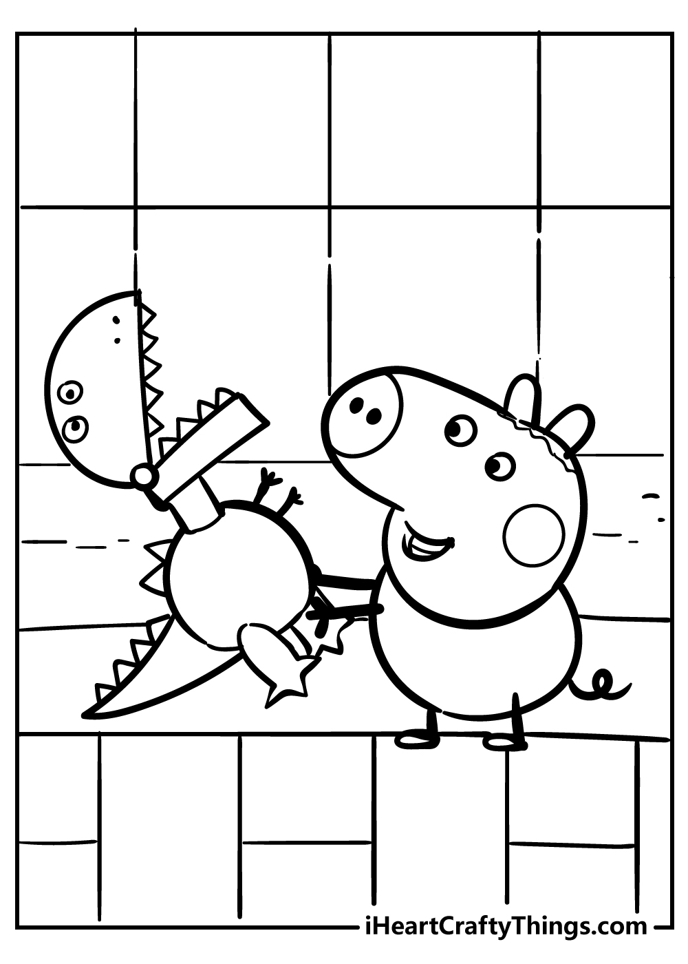 Peppa Pig coloring book for kids free printable
