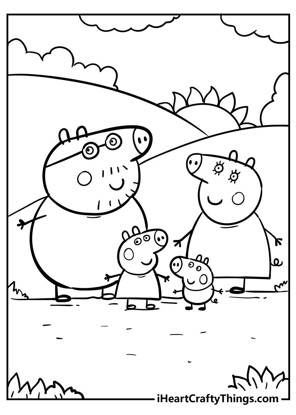 PERFECT FOR TRAVEL/HOLS BRAND NEW PEPPA PIG COLOURING SHEETS & CHUNKY CRAYONS 