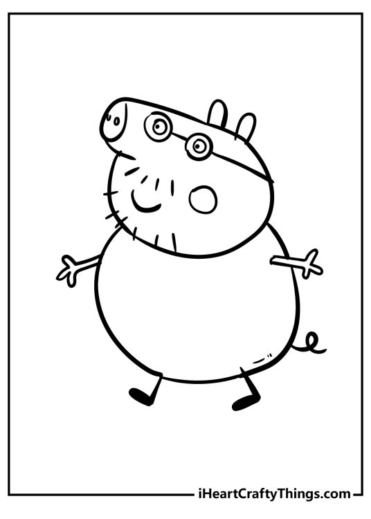 Peppa Pig-themed printable featuring Peppa