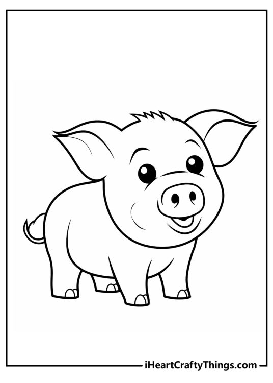 25 Pig Coloring Pages (100% Free Printables)