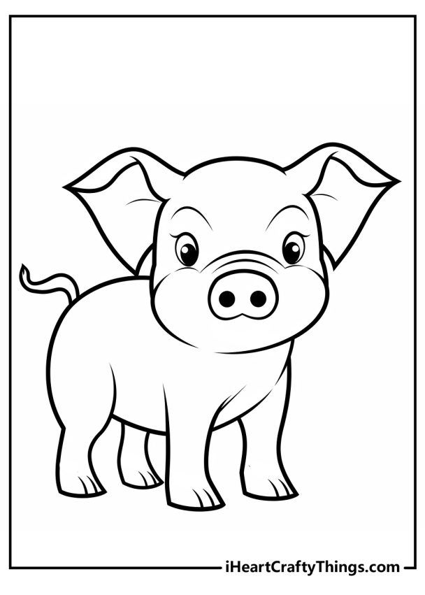 Pig Coloring Pages (100% Free Printables)