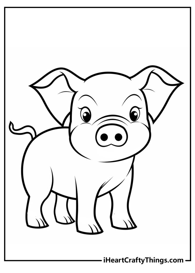 25 Pig Coloring Pages (100% Free Printables)