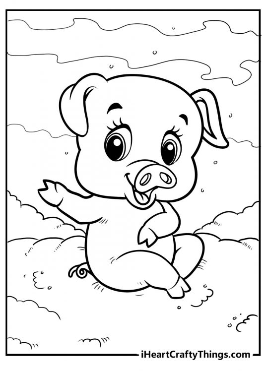 Pig Coloring Pages (100% Free Printables)