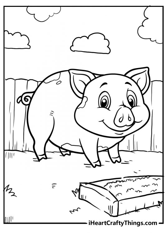 Pig Coloring Pages (100% Free Printables)