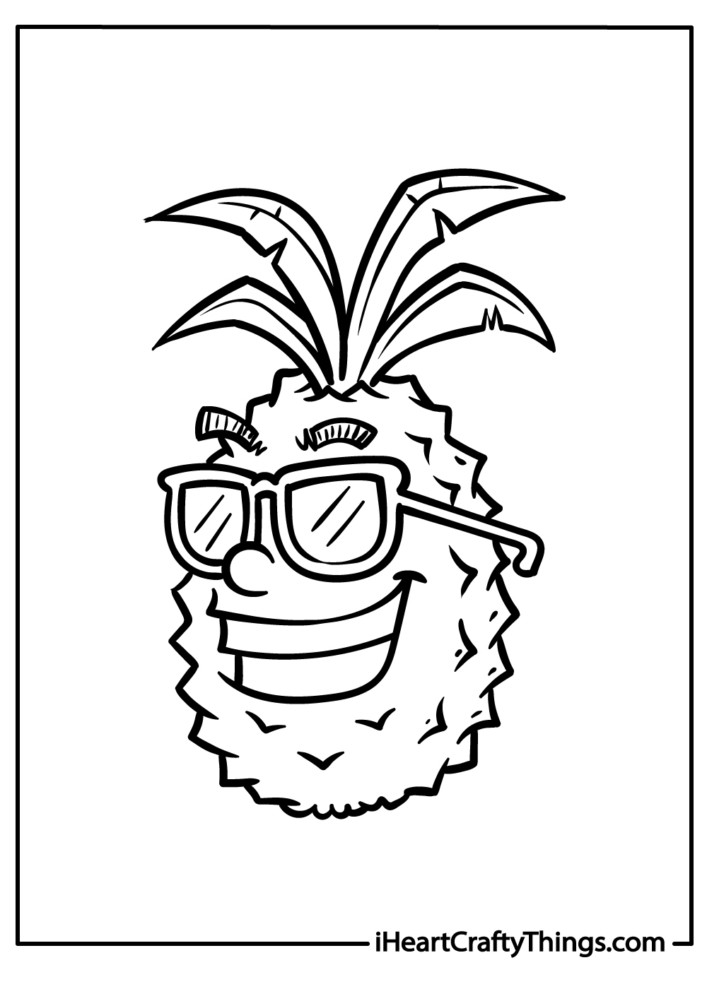 free printable pineapple coloring sheets pdf