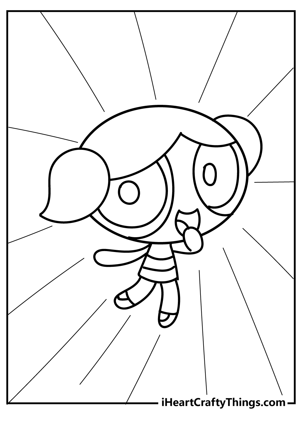 girl mad scientist coloring page