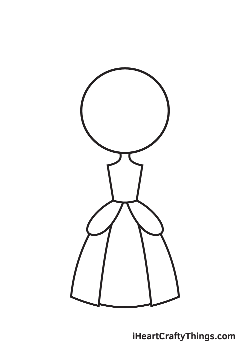 Princess Drawing – Step 4