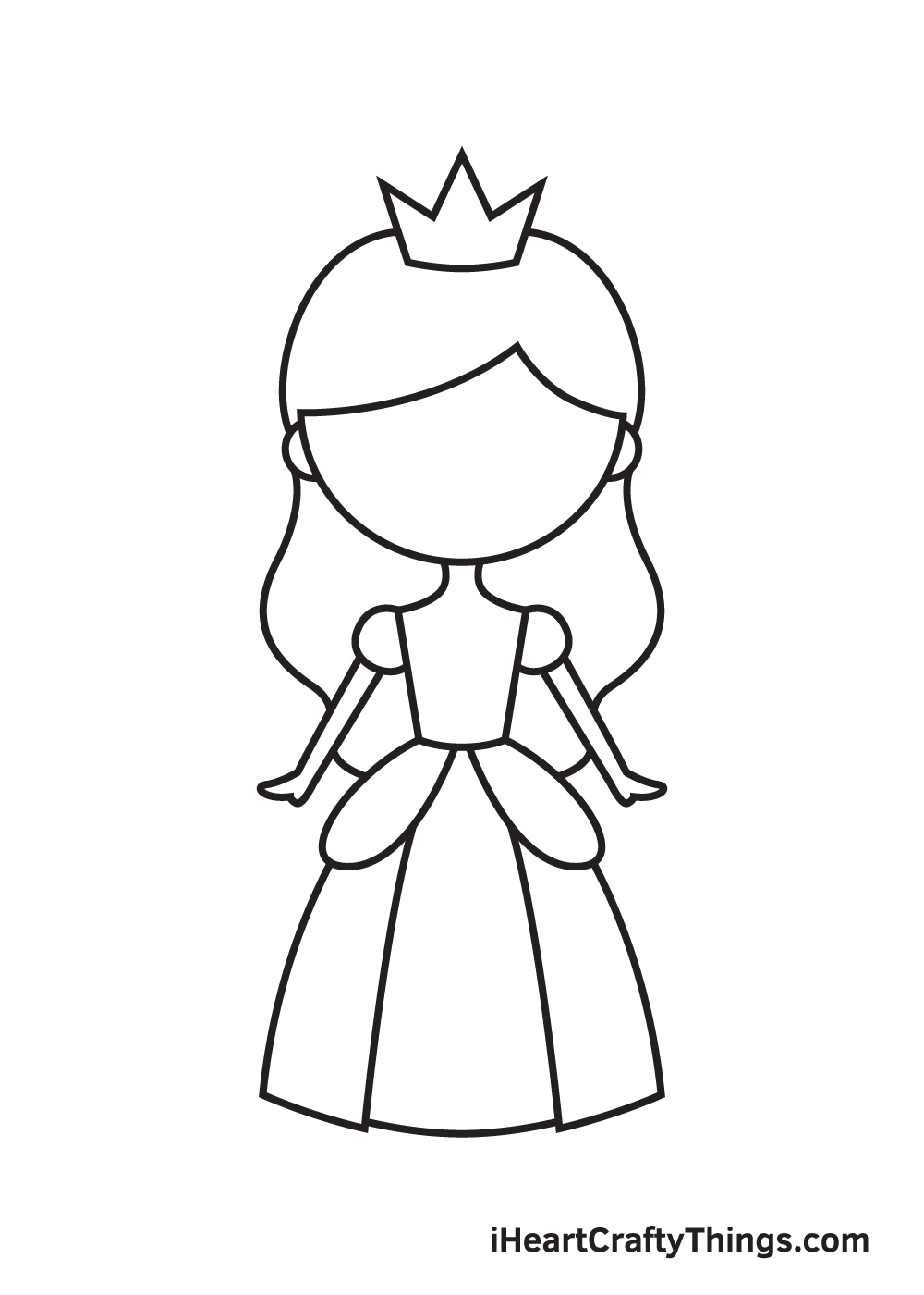 Princess Drawing – Step 7