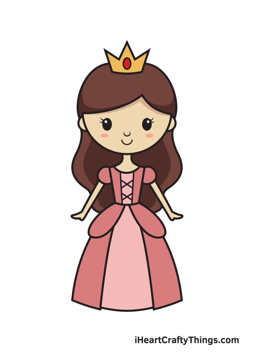 Princess Drawing – 9 Steps