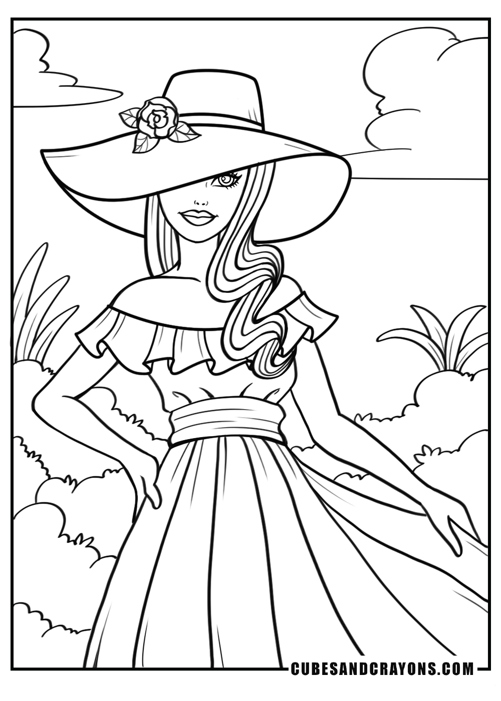 free princess coloring pages for kids