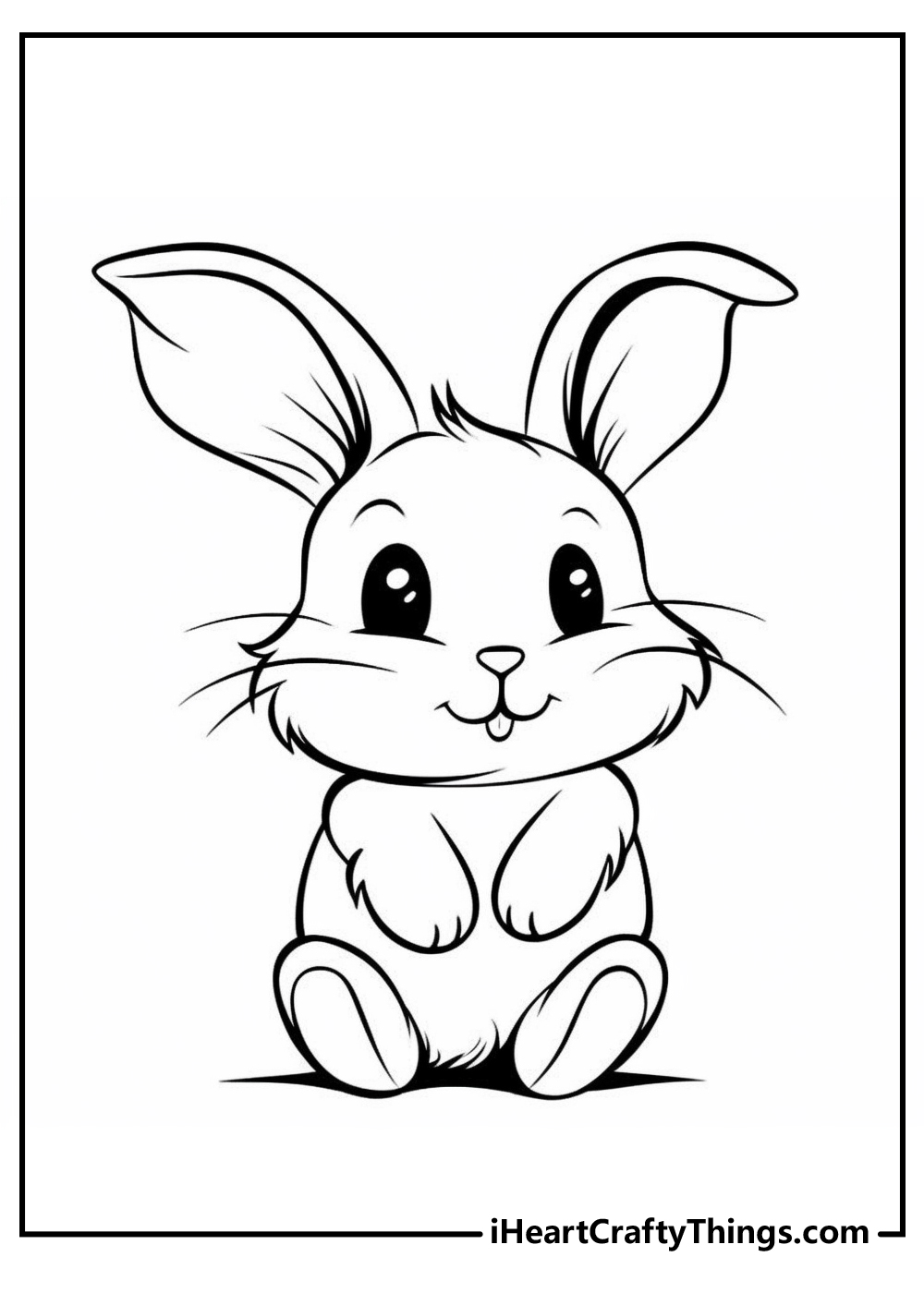 rabbit coloring printable