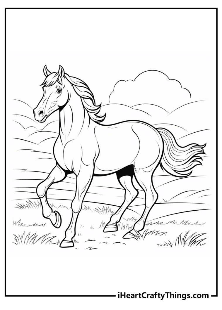 15 Realistic Horse Coloring Pages (Updated 2024)