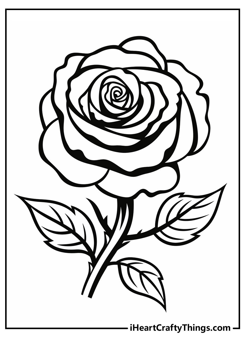 Coloring Pages Roses Flowers