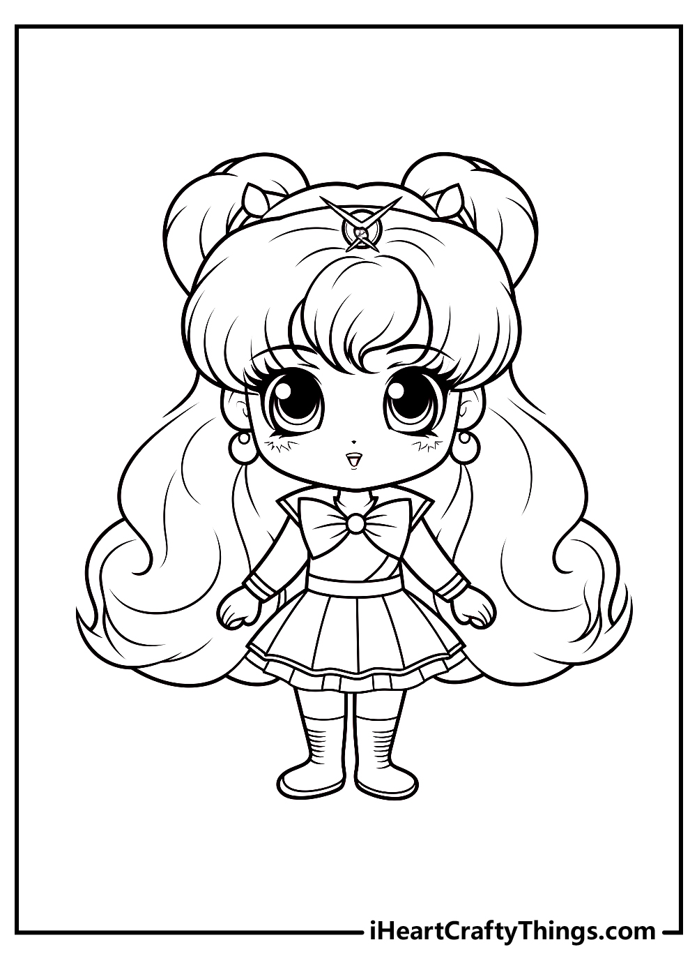 original sailor moon coloring printable