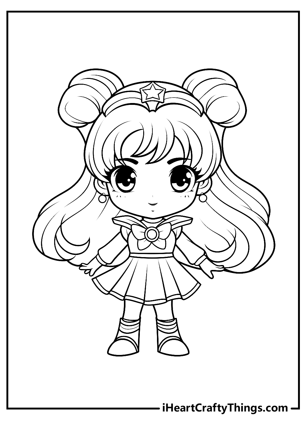 new sailor moon coloring printable