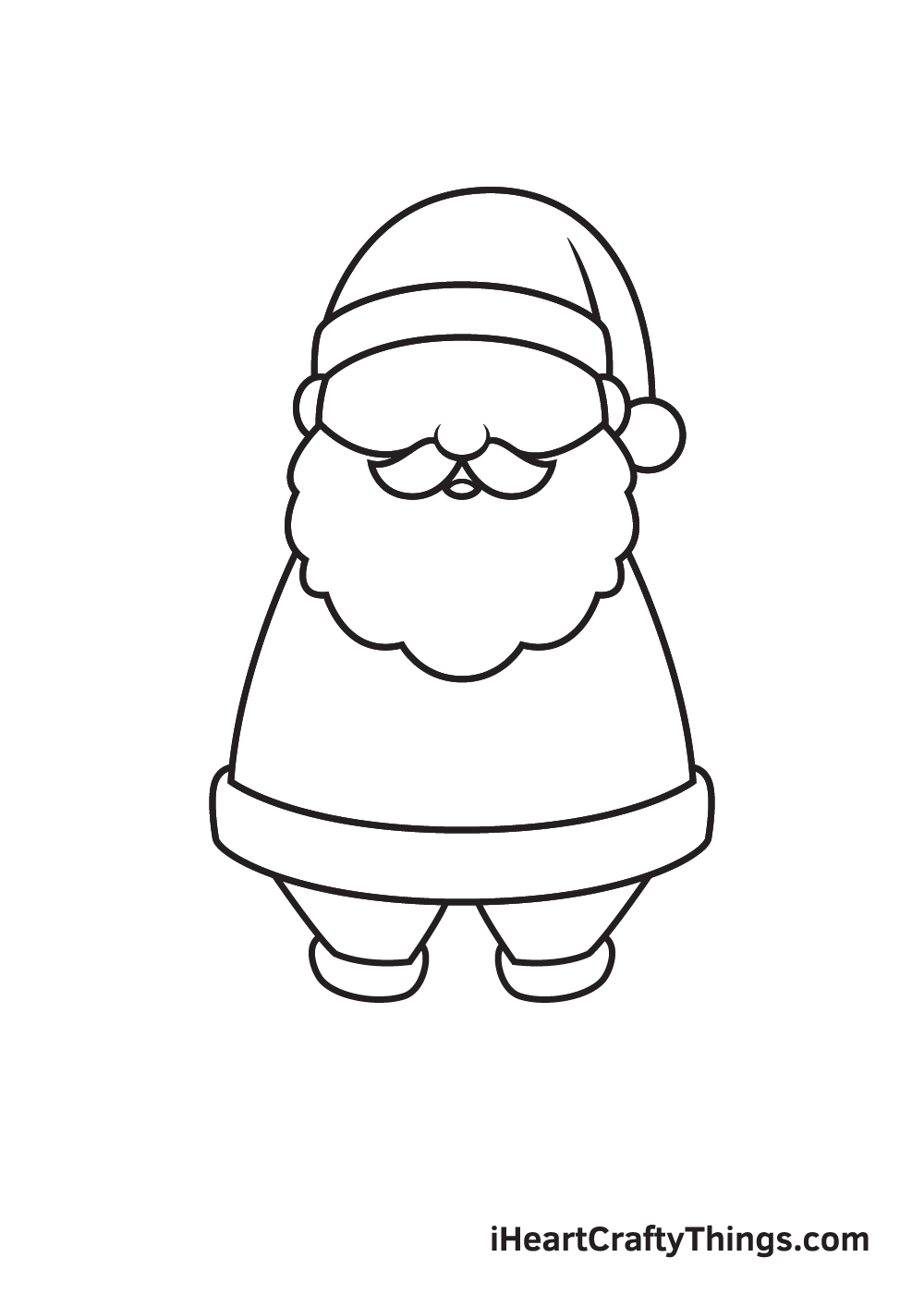 easy christmas santa claus drawing - Clip Art Library-saigonsouth.com.vn
