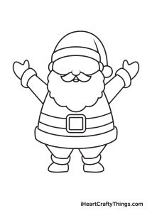 Santa Claus Drawing - How To Draw Santa Claus Step By Step