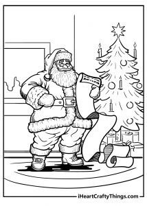 55 Santa Claus Coloring Pages (100% Free Printable Sheets)