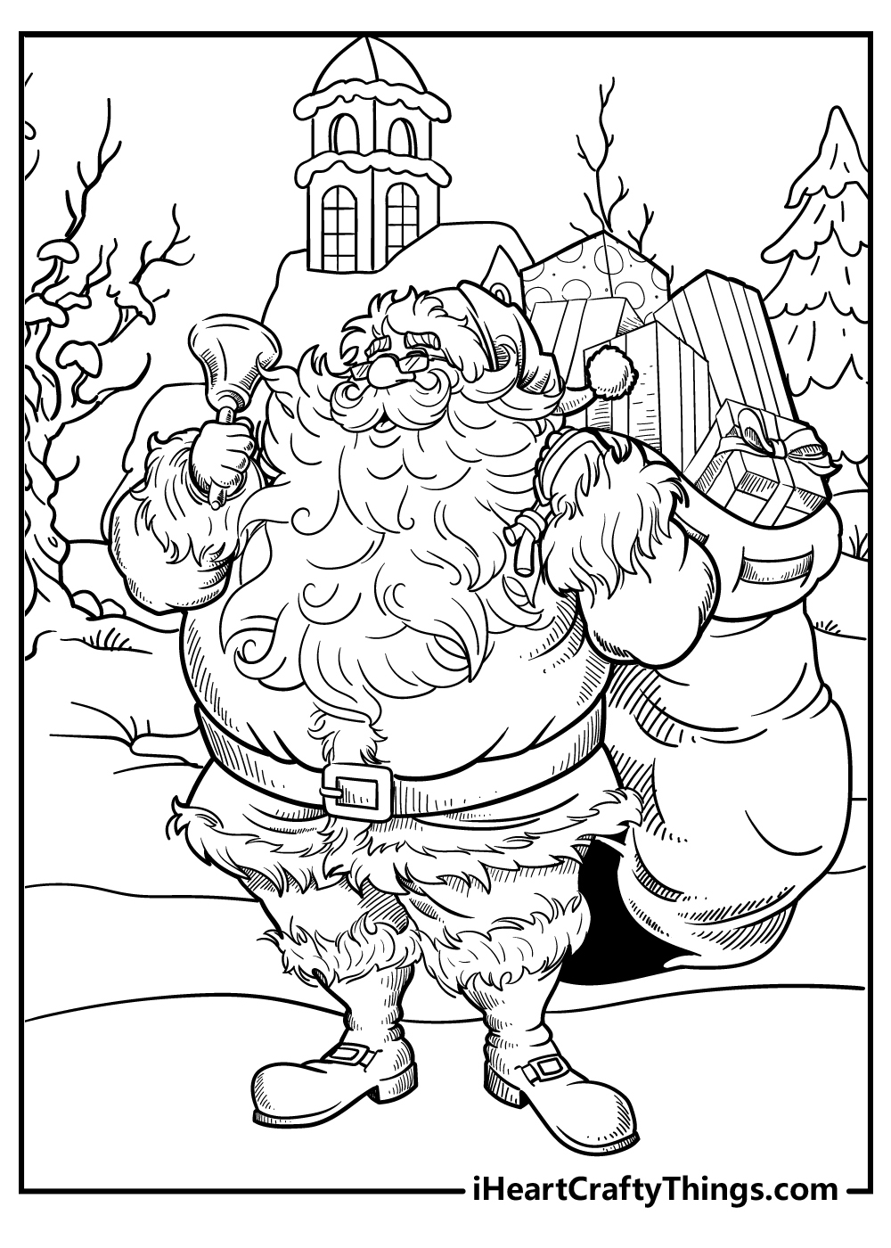 Santa Coloring Pages