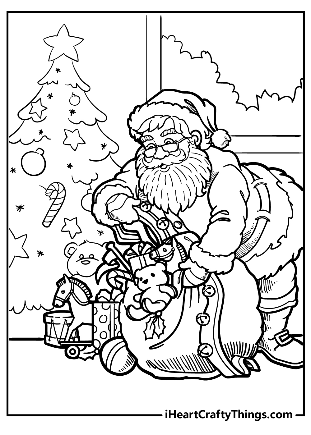 Free Santa Coloring Pages Festive Printables For Christmas