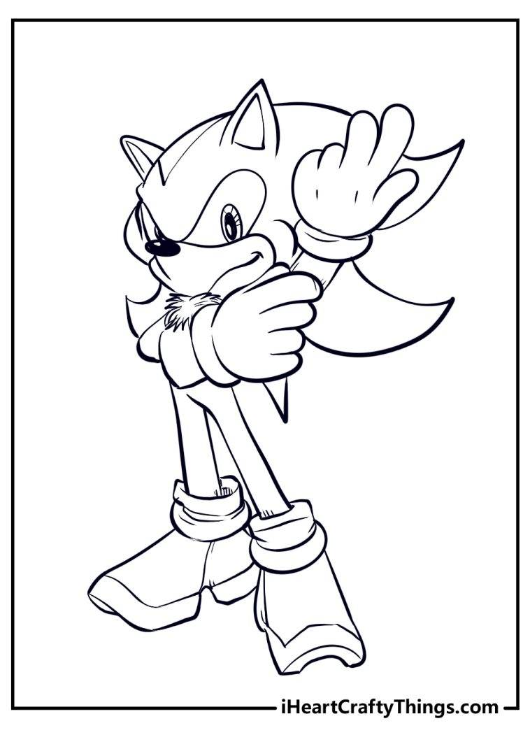 Shadow The Hedgehog Coloring Pages (Updated 2023)