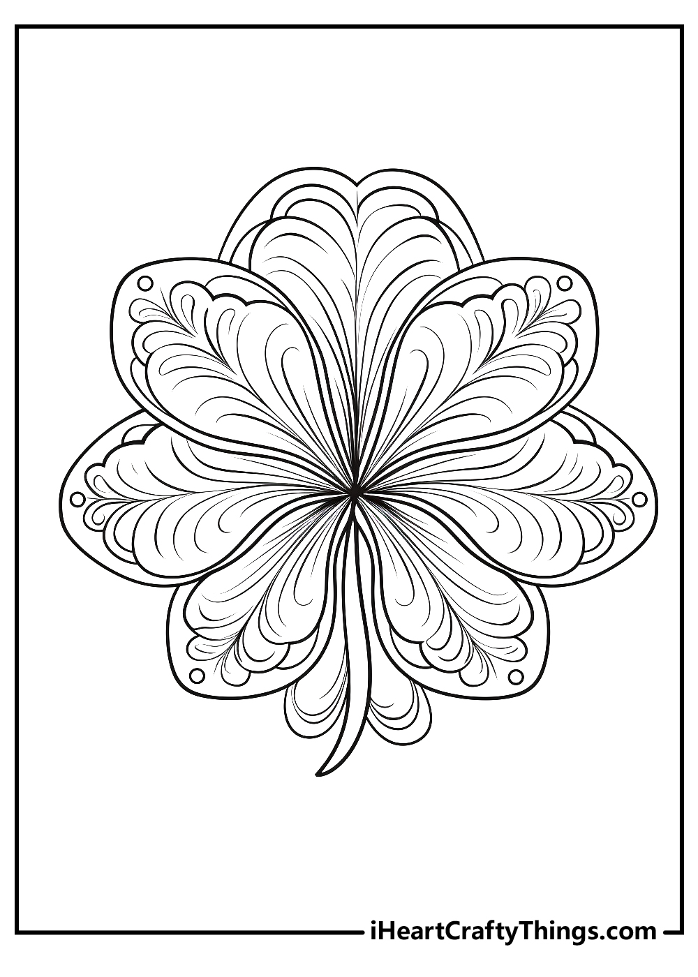 Shamrock Coloring Pages for kids