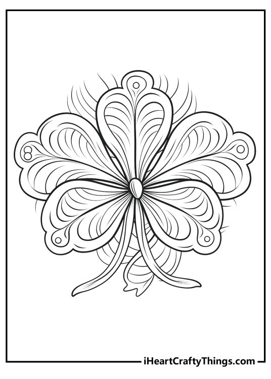 Shamrock coloring pages