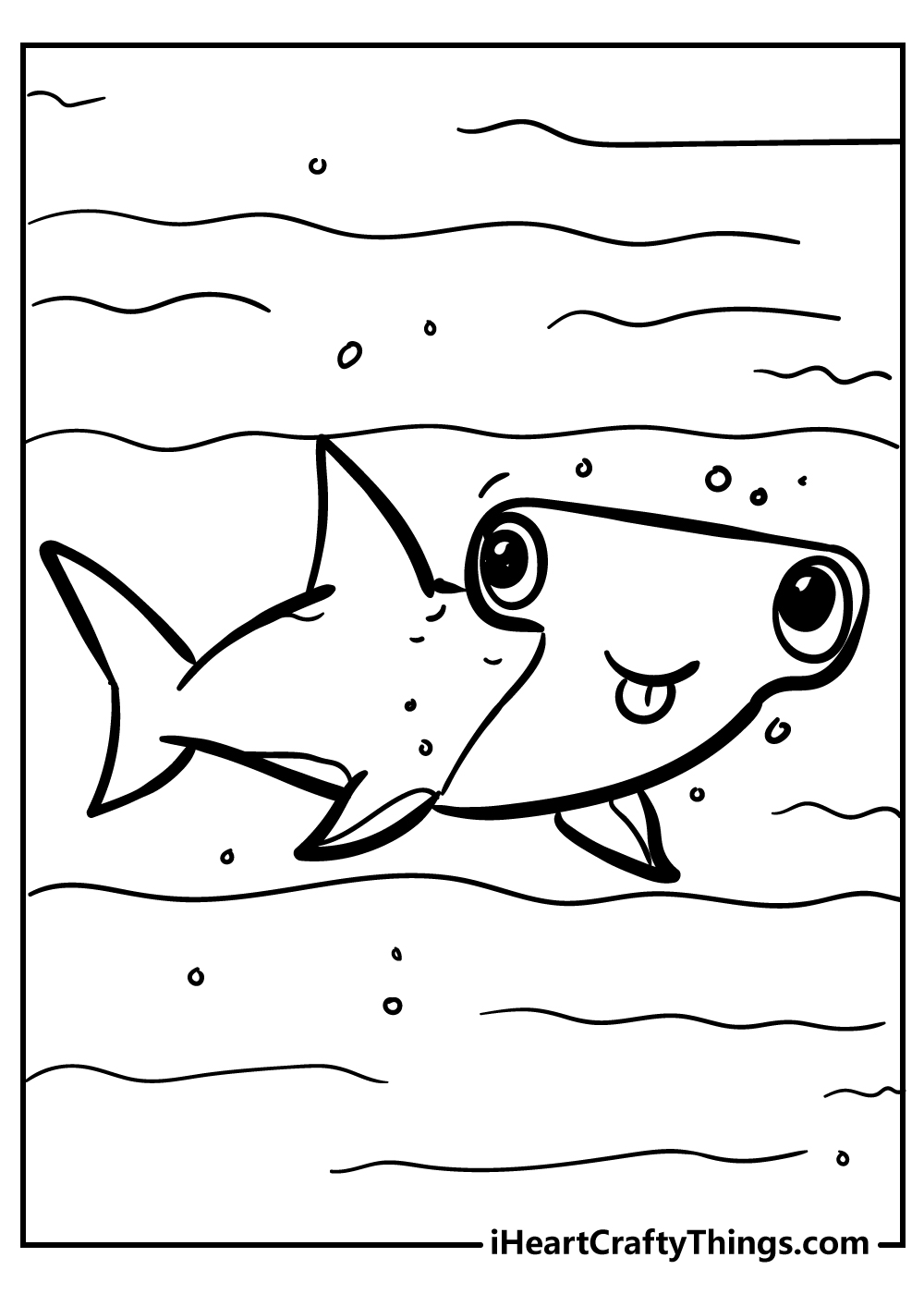 Shark coloring pages for preschoolers free printable