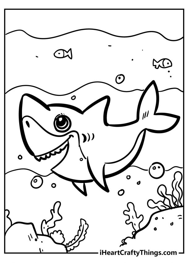 45 Shark Coloring Pages (100% Free Printables)