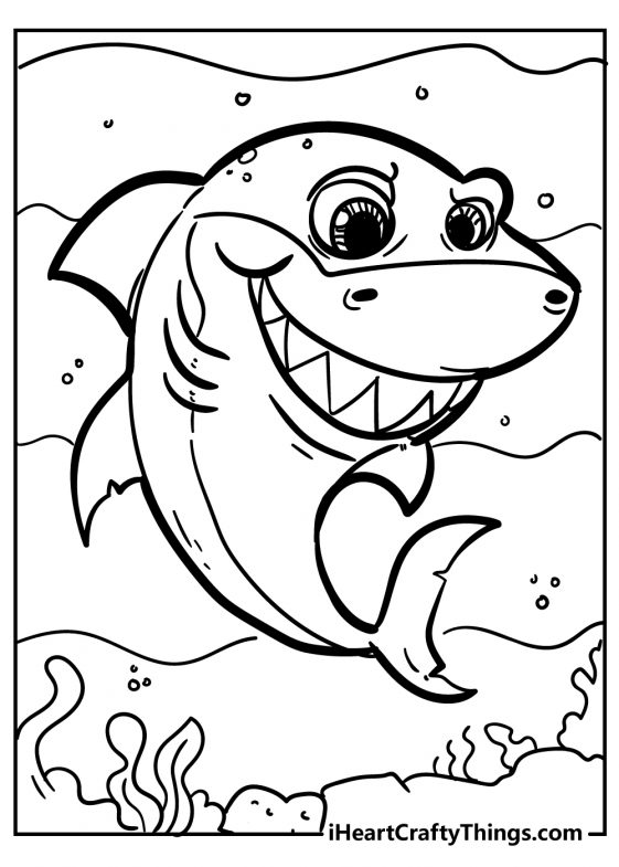 35 Shark Coloring Pages (100% Free Printables)