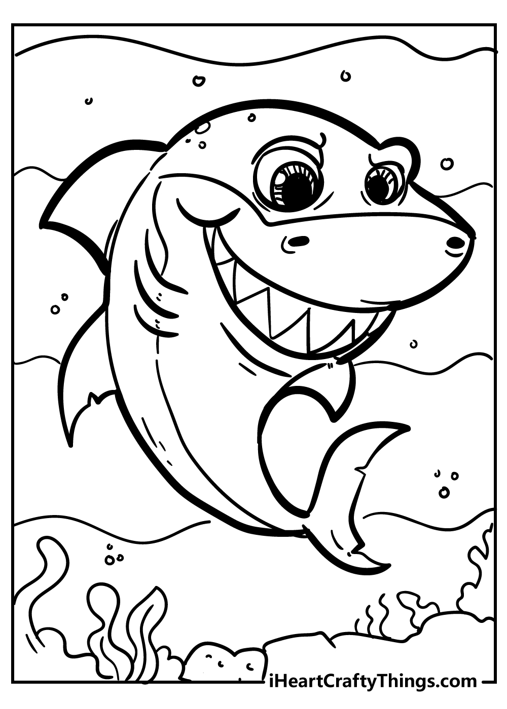 103 Free Baby Shark Coloring Pages To Print  Best Free