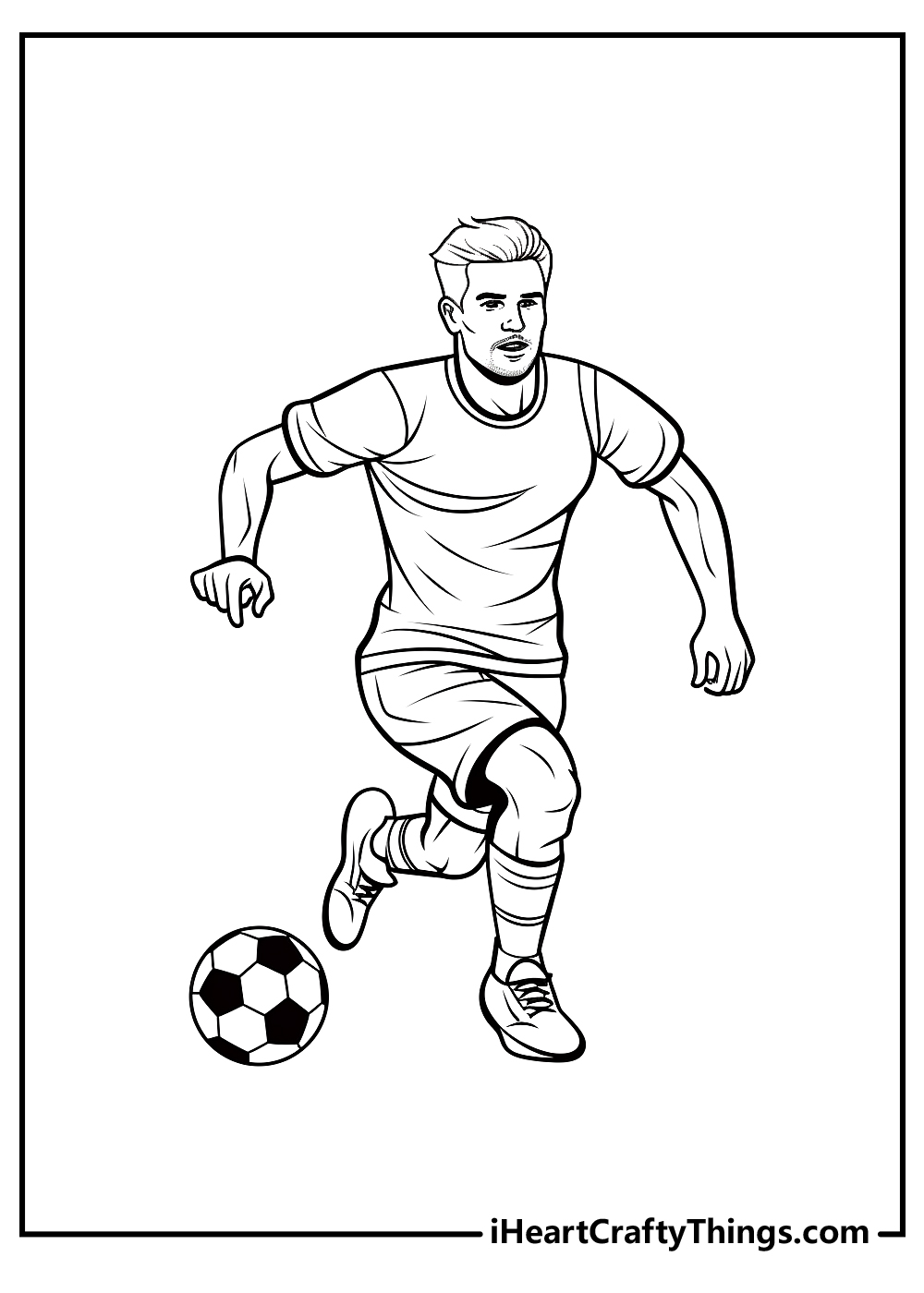 new soccer coloring pages for kids