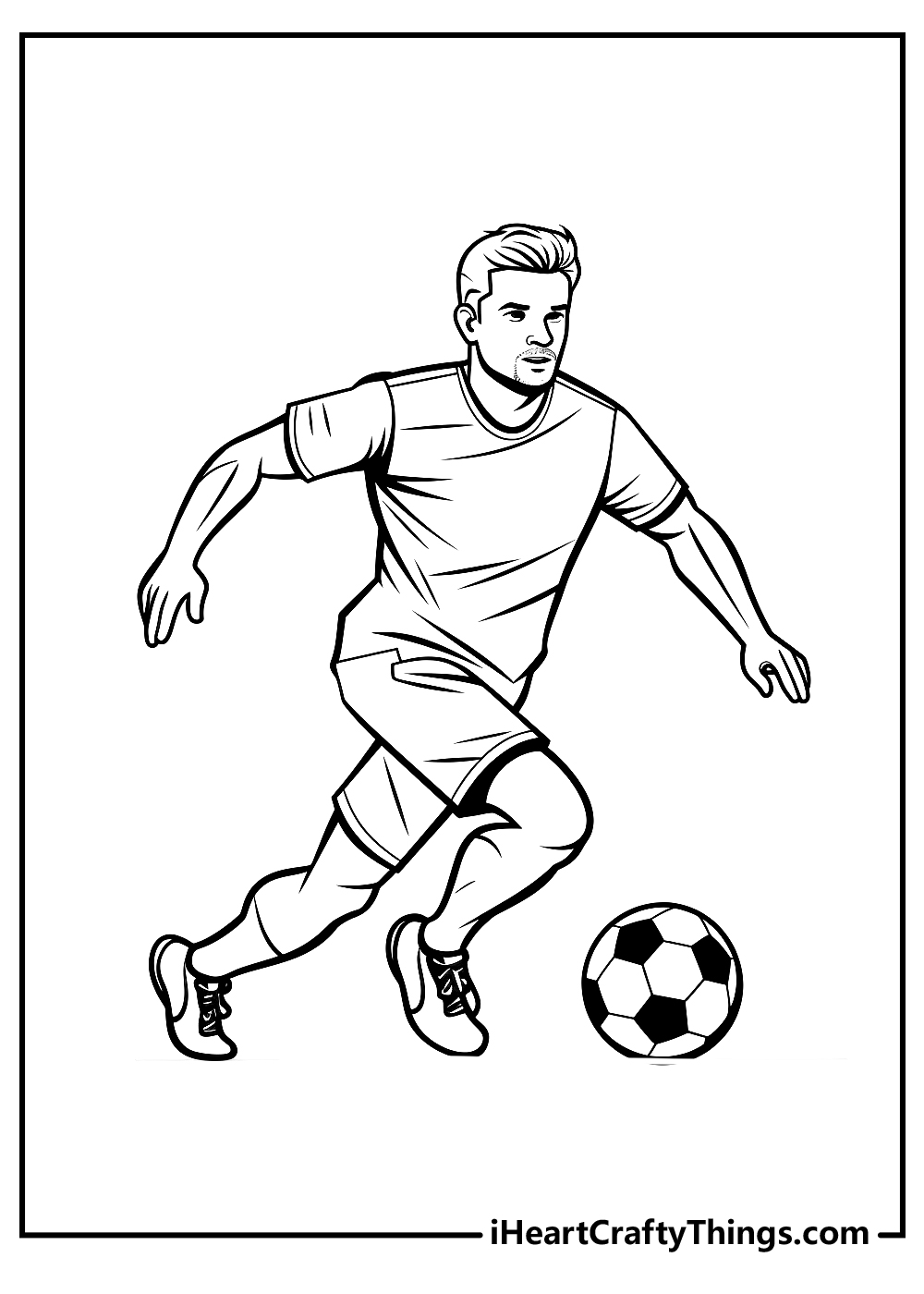 original soccer coloring printable