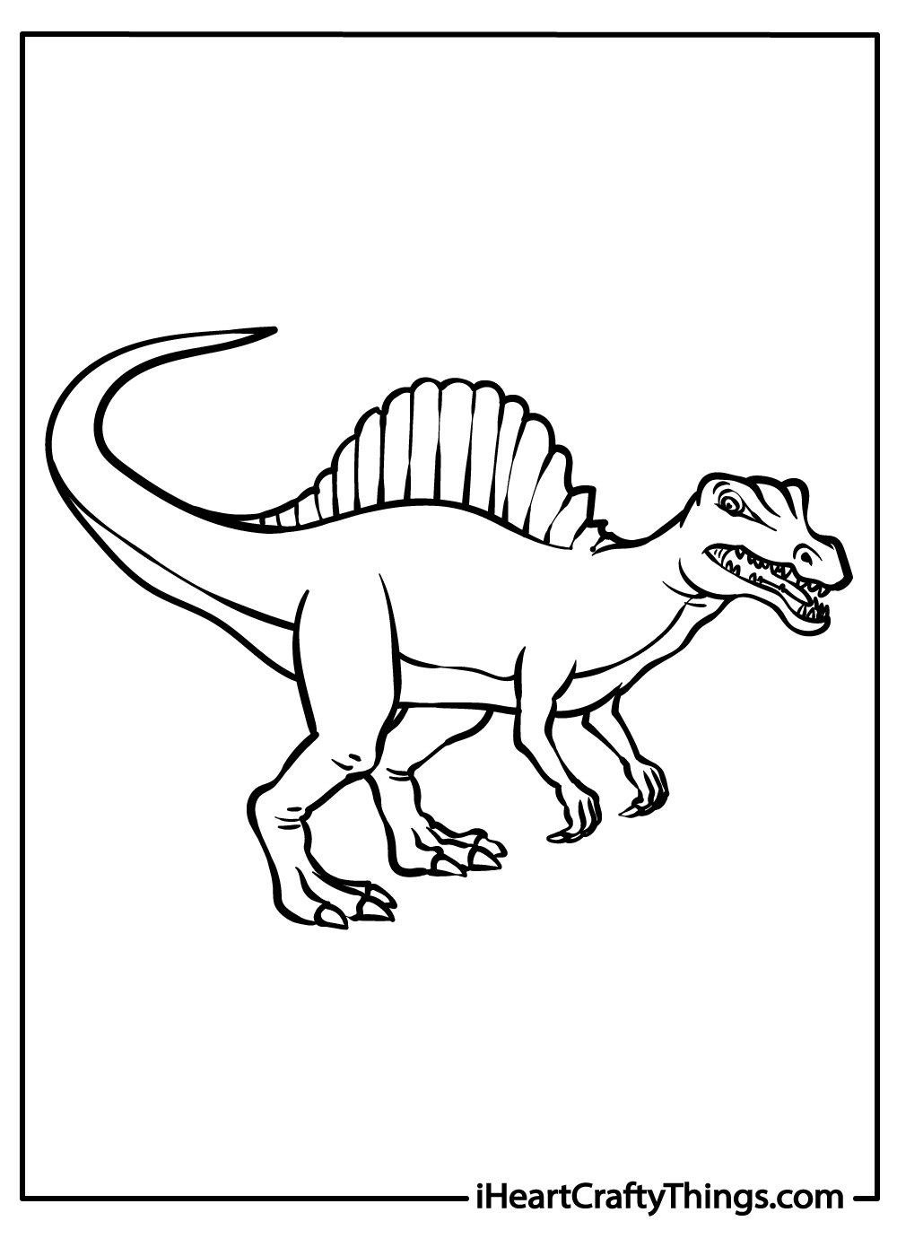 Original Spinosaurus Coloring  Pages 