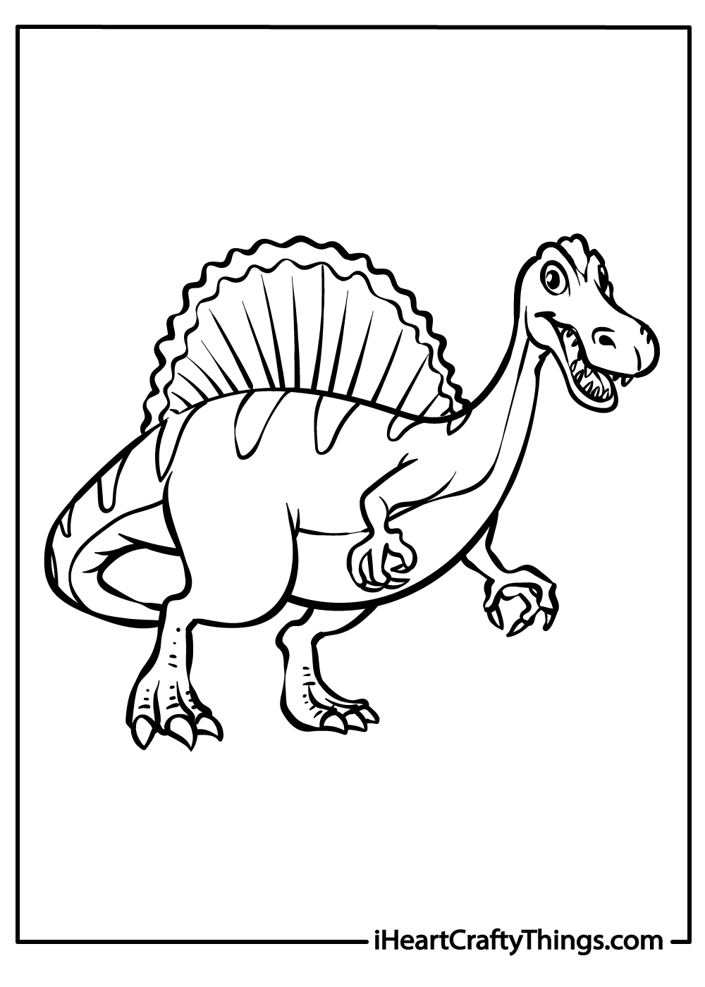 Spinosaurus coloring sheets for kids free download 