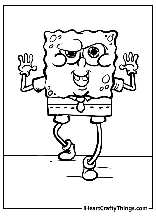 Spongebob Coloring Pages (21 Free Printable Pdf Sheets)