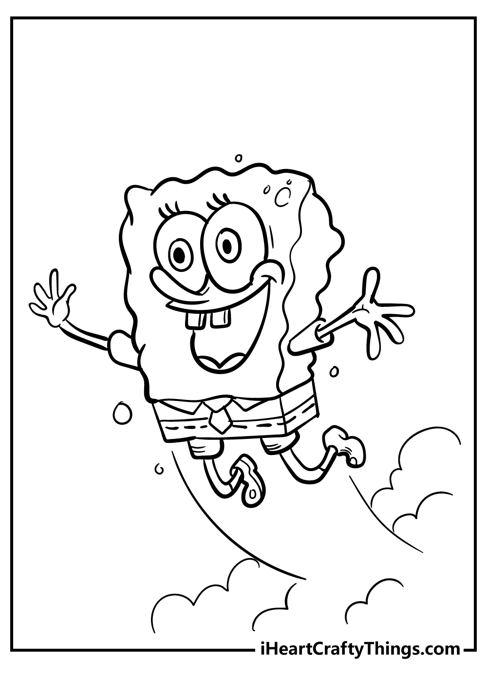 Baby Spongebob Coloring Page