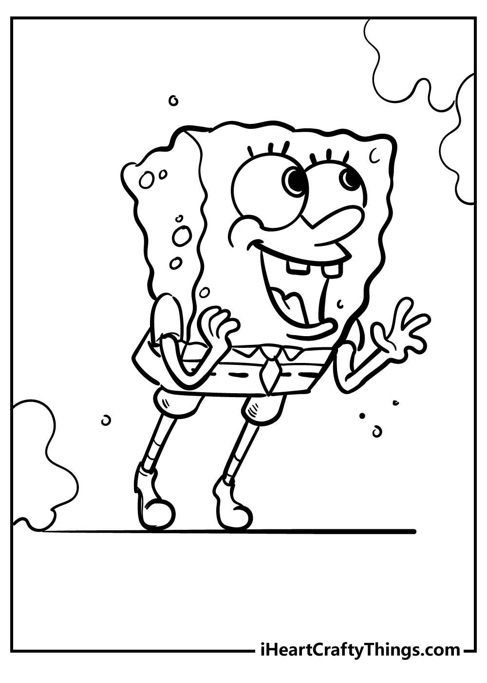 Sponge Bob coloring pages free printable